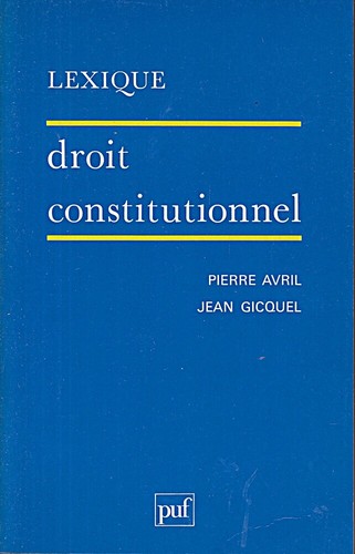 Lexique droit constitutionne - /,